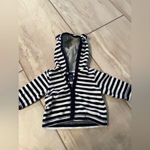 Baby GAP Navy and White Striped Hoodie
